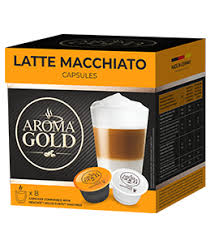 Coffee Capsules AROMA GOLD Latte Macchiato, 193,6g